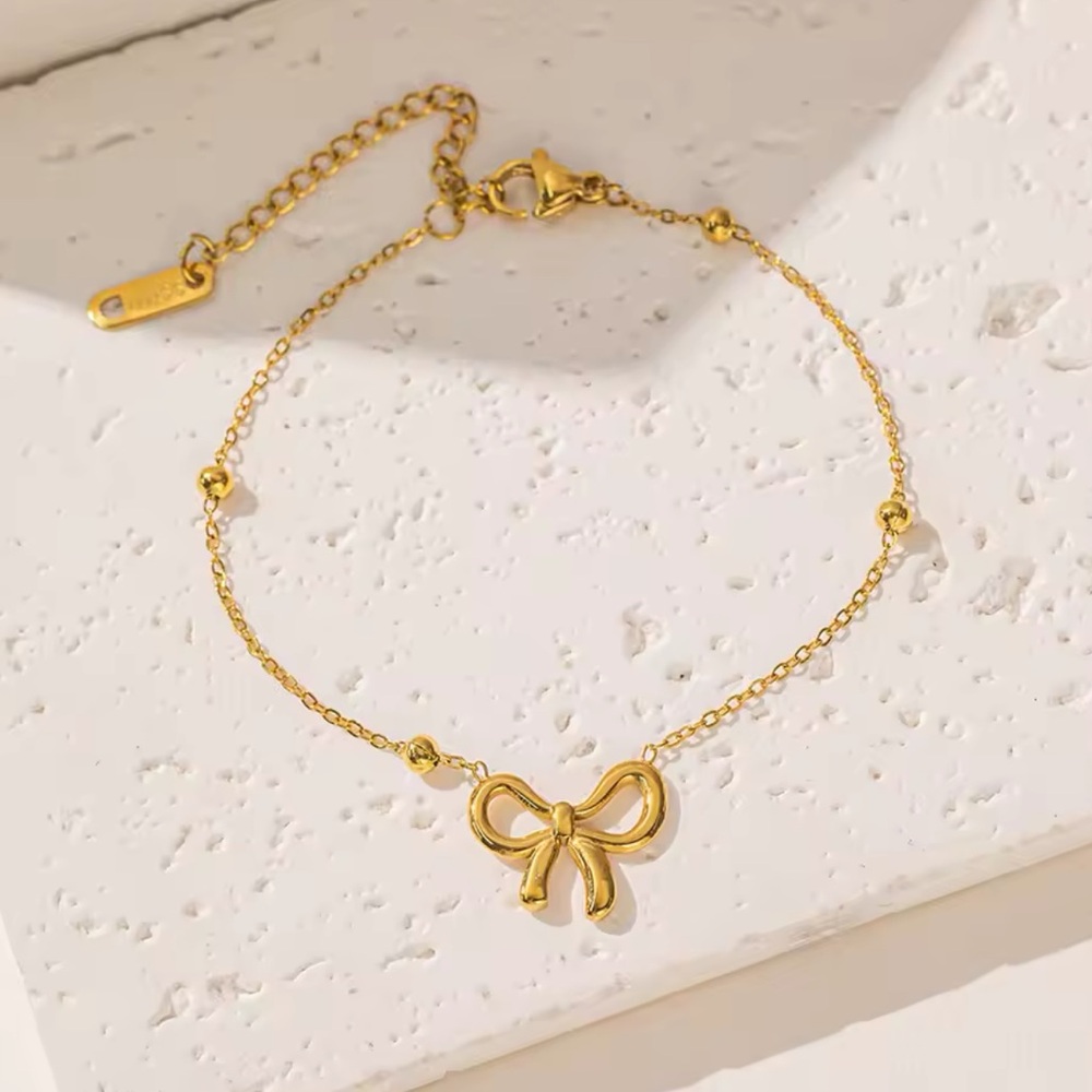 💎New Stainless Steel Bowknot Bow Bracelet